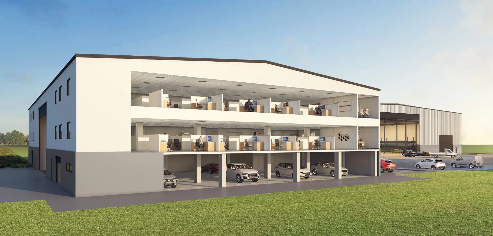 Artist impression of the Middle Yard
