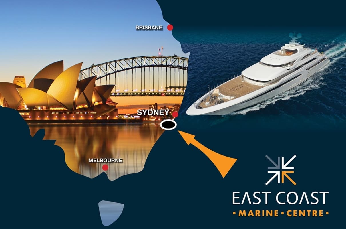 Map showing ECMC on the Australian east coast south of Sydney